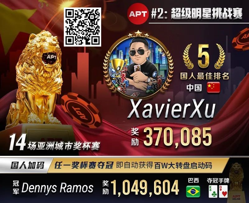 【ACR扑克】APT#2明星赛｜国人冤家牌关键跑马杀出重围！WSOP冠军聚集的FT宛如神仙打架