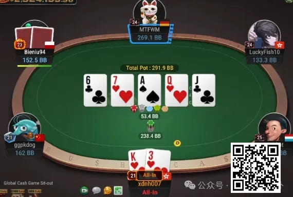 【ACR扑克】牌局分析：超酷的3倍超池allin bluff