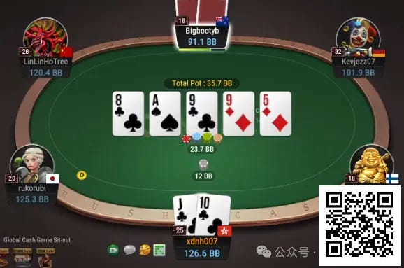 【ACR扑克】牌局分析：转牌bluff还是河牌bluff？